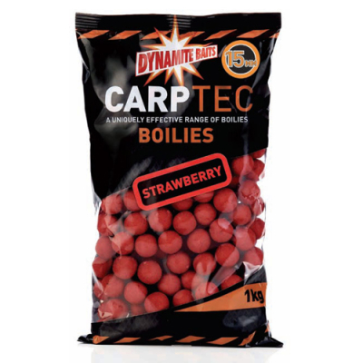 Бойлы тонущ. Dynamite Baits 15мм. 1 кг. CarpTec Strawbary (DY699) (карп клубника) 