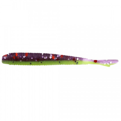 Силиконовая приманка Yaman Pro Stick Fry 1,8" цвет #26 - Violet Chartreuse (уп. 10 шт.)