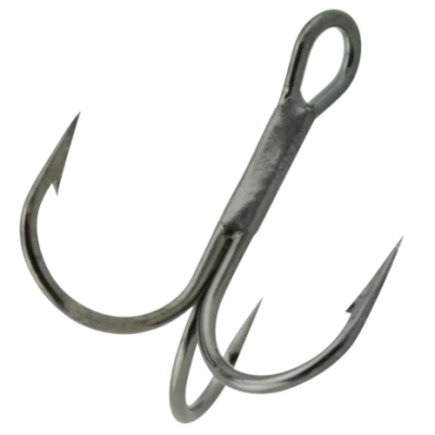 Крючок тройник Daiichi Death Trap Black Nickel 5 pcs №4