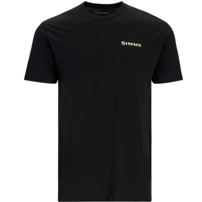 Футболка Simms Bass Outline T-Shirt, Black, L
