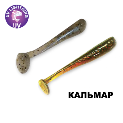 Силиконовая приманка Crazy Fish Nano Minnow 1.1" 68-27-14/25-6 кальмар цв. UV Motor Oil (УФ моторное масло)/ цв. cold pearl (холодная жемчужина)