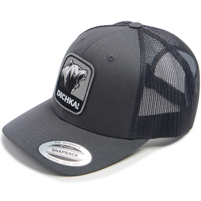Кепка с сеткой 6P Volga Baits Dichka! Roar #Charcoal/Black&Grey