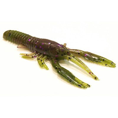 Мягкая приманка BBB Craw 3-04 Watermelon Purple swirl
