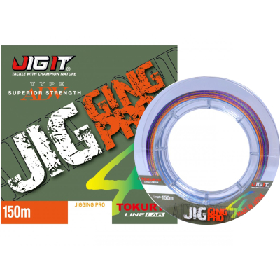 Плетёный шнур Jig It x Tokuryo JiggingPro X4 Multi 0.6 PE 150m