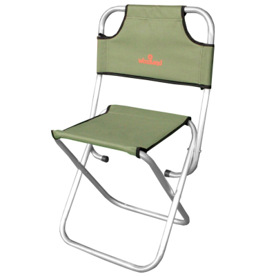 Стул Woodland Camp Stool ALU складной, со спинкой, 44 x 30 х 41 (74) см (алюминий)