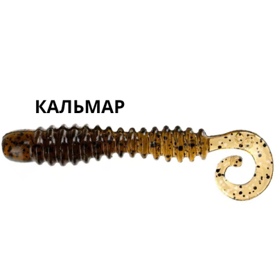 Силиконовая приманка Crazy Fish Active Slug 2" 29-50-26-6 кальмар цв. swamp (болото)