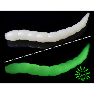 Силиконовая приманка Trout Baits Jara Buf Worm 65 (Bubble Gum) Color #33