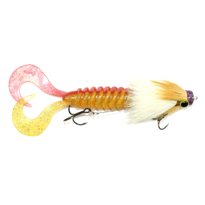 Приманка RSK Fishing MAUS L (диаметр головы 18,5 mm) 21см 65гр тело цвет 011 желто-белая голова