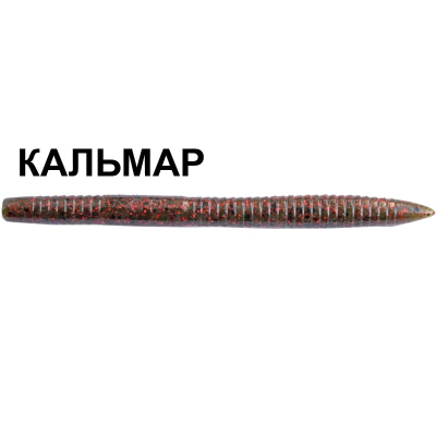 Силиконовая приманка Crazy Fish Magic Stick 5.1" 32-130-72-6 кальмар цв. red/black swamp (красн/черн. болото)