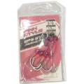 Крючок Ecooda Pink Style Jigging Hooks (Double hook), прочность 176LB/80kg, уп.2 шт.