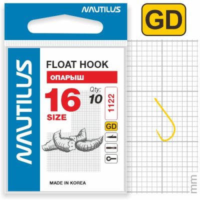 Крючок Nautilus Float Опарыш 1122G №16