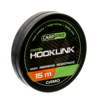 Поводковый материал Carp Pro Soft Coated Hooklink Camo 15lb 15м