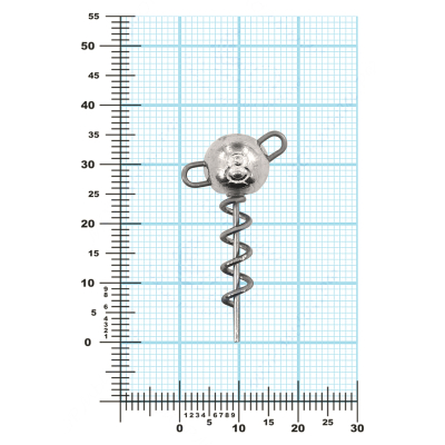 Мормыш Огрузка "Шар Штопор" 25 мм, вес 8 гр (St-25-08)