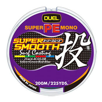 Шнур PE DUEL SUPER SMOOTH NAGE 200M H3163 0.6 цветной 5 кг