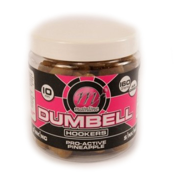 Бойлы Mainline Dumbell Hookers 160гр 10 мм Pro Active Pineapple M12001  (активный ананас) 