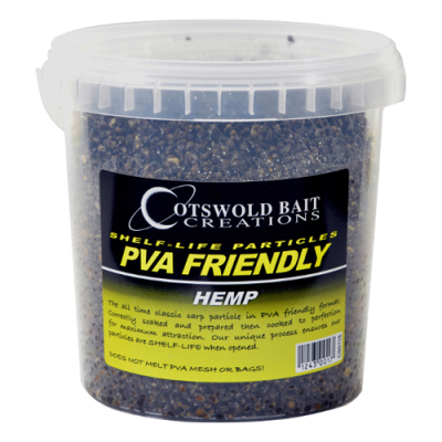 Консервированная приманка Cotswold Baits PVA Friendly Hemp Seed 1,2L CB0118 (конопляное семя)