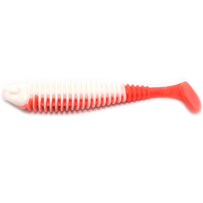 Силиконовая приманка Boroda Baits Shemaya 180мм цвет БЕЛЫЙ/КРАСНЫЙ (White/Red)
