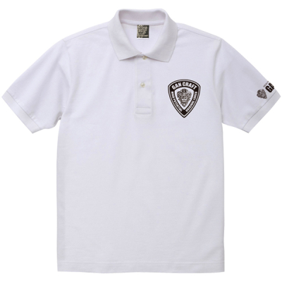 Рубашка Поло Gan Craft Shield Logo Polo Shirt #03-White р-р S