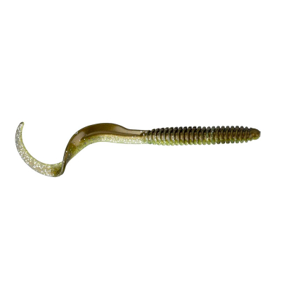 Приманки Savagear LB Rib Worm 90mm Green Silver 10pcs 55145