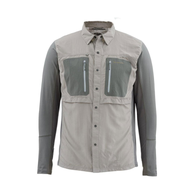 Рубашка Simms GT TriComp LS Shirt Platinum размер M 