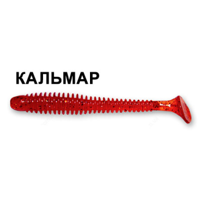 Силиконовая приманка Crazy Fish Vibro Worm 3" 11-7,5-11-6 кальмар цв. ruby (рубин)