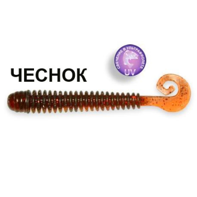 Силиконовая приманка Crazy Fish Active Slug 2-7.1-10-5 чеснок цв. motor oil 