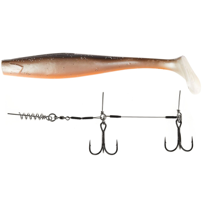 Силиконовая приманка Lucky John 3D BBS Series Kubira Swim Shad 9.0" (22,86)/PG18 1шт. +Stinger L