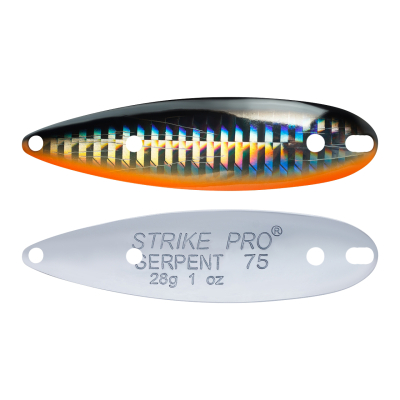 Блесна колеблющаяся Strike Pro Serpent Single 65M одинарник-незацепляка, 14.0 гр, 6.5 см ST-010AS #A70-713-CP