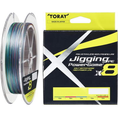 Шнур PE Toray Jigging Power Game X8 [5color] 300m #6.0 80LB