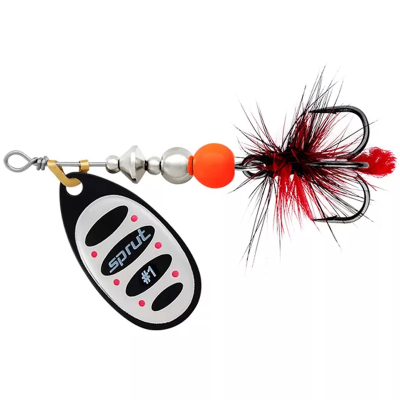 Блесна вращающаяся Sprut Alba Ball System Spinner #1 (3,5g/BKS)