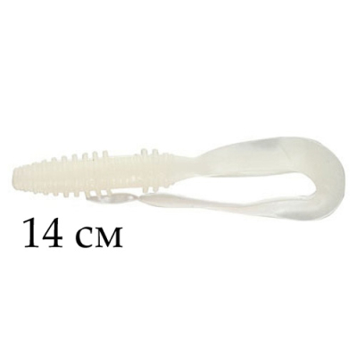 Твистер Noeby S3117 цвет NW101, 14cm/13g, уп.4 штуки