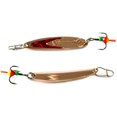 Блесна вертикальная EcoPro "Судачья" 50мм 6гр. красный флекс цв. CRF