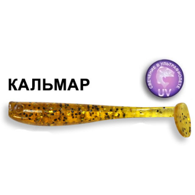 Силиконовая приманка Crazy Fish Nano Minnow 6-4-9-6 кальмар  цв. caramel (карамель)