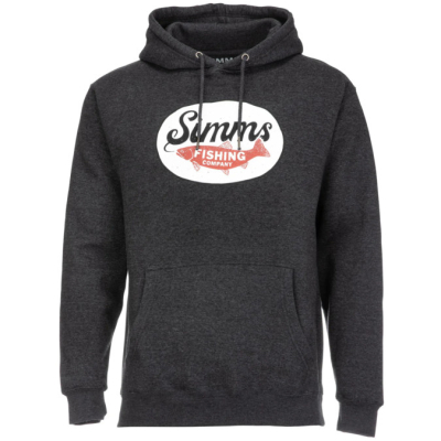 Толстовка Simms Trout Wander Hoody, Charcoal Heather, L