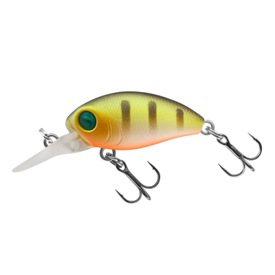 Воблер Sprut Rini Crank D 32F (Floating/32mm/3g/0,9-1,4m/WLP) + Два Одинарных Крючка (S-75M #6)