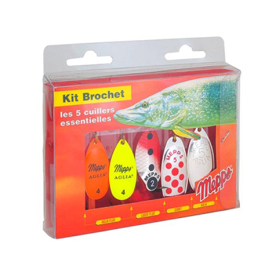Набор вращающихся блёсен Mepps Kit Brochet 5 шт.