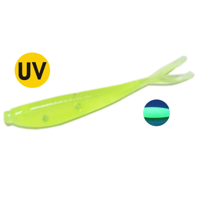 Мягкая приманка MicroFishing Microfly 1" 12шт Шартрез-Креветка