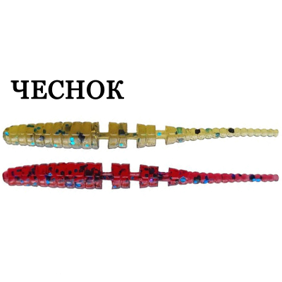 Силиконовая приманка Crazy Fish Polaris 1.2" 61-30-42/73-5 чеснок цв. green pumpkin bl. (зеленая тыква син.) + blue ruby (синий рубин)