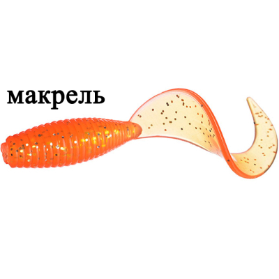 Твистер Flagman Moon 1" цв. chart orange 20pc macrell
