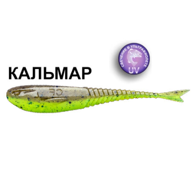 Силиконовая приманка Crazy Fish Glider 3.5" 36-90-4d-6-F кальмар цв. chart swamp (шартрес болото)