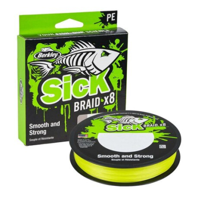 Плетеный шнур Berkley Sick Braid Flaem Green 150m 0.14mm