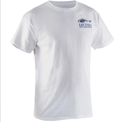 Футболка Grundens Eat Fish T-Shirt, White, M