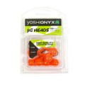 Джиг-головка Yoshi Onyx Jig Bros Шар 1, вес 10.5 г, 8 шт., цвет оранжевый (крючок Eagle Claw)