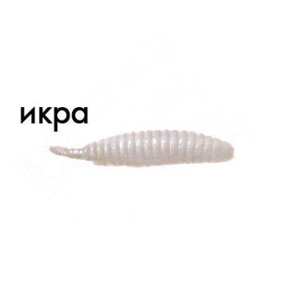 Мягкая приманка Trout Zone Ribber Pupa 1,8" белый икра