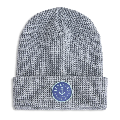 Шапка Grundens Anchor Waffle Beanie, Athletic Heather, One Size