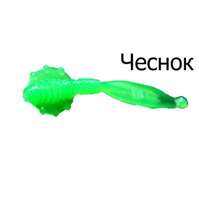 Мягкая приманка Boroda Baits Raptor Junior цв. Зел. яблоко, аттр. Чеснок, 10 шт./уп.