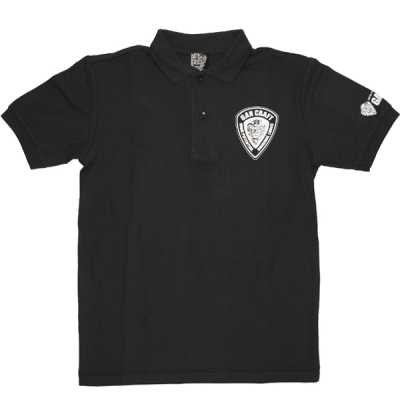 Рубашка Поло Gan Craft Shield Logo Polo Shirt #01-Black S