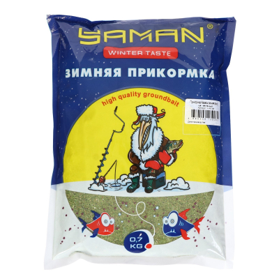 Прикормка Yaman Winter Taste Карась зимняя (анис), цв. зелёный, 700 гр.