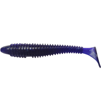 Силиконовая приманка Pike Hunter Ribbed Worm FAT 5.8" 15 см. #004 Violet (UV) (1 шт)