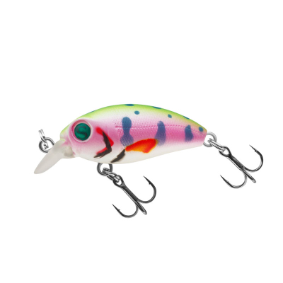 Воблер Sprut Rini Crank 32F (Floating/32mm/2,7g/0,1-0,6m/FLSP) + Два Одинарных Крючка (S-75M #6)